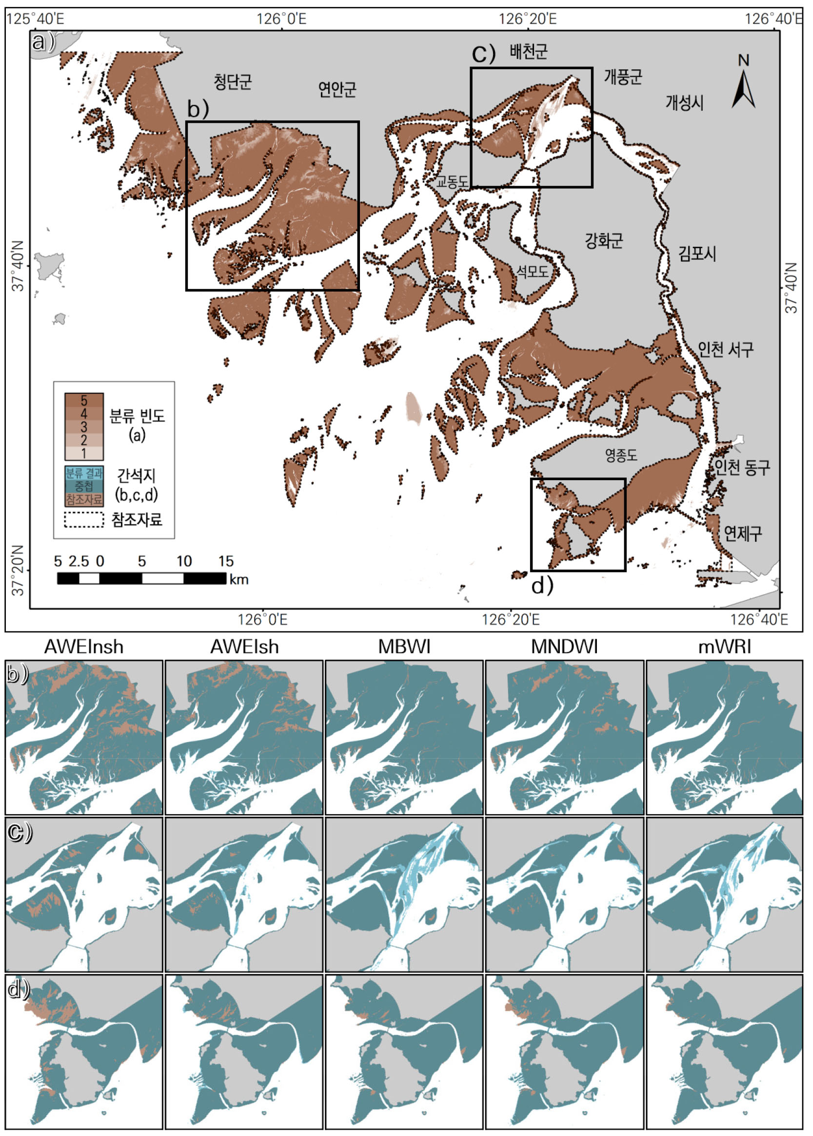 Applicability of Hydrological Indices for Tidal Flat Mapping in the ...